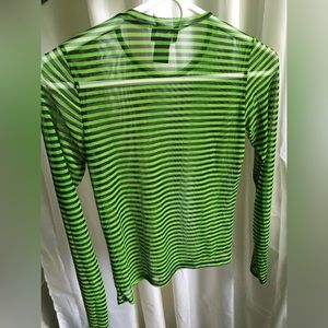 LAST CHANCE new striped mesh top grunge punk goth